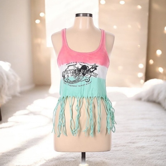 Beach by Exist Myrtle Beach Fringe Style l SIZE M - Picture 1 of 4